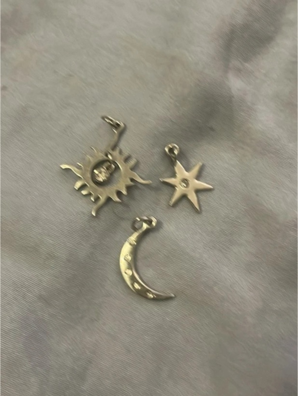 Celestial Gold-Tone Earrings Like New